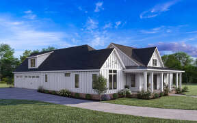Modern Farmhouse House Plan #4534-00101 Elevation Photo