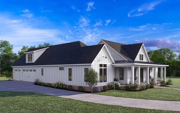 Modern Farmhouse House Plan #4534-00101 Elevation Photo