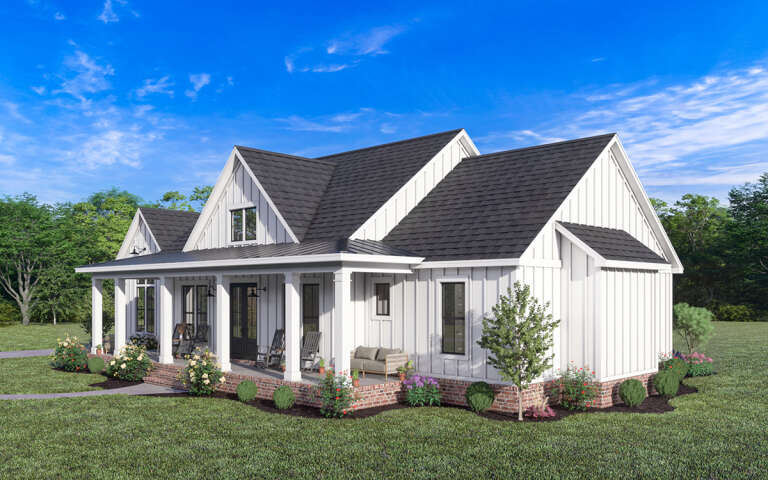 Modern Farmhouse House Plan #4534-00101 Elevation Photo
