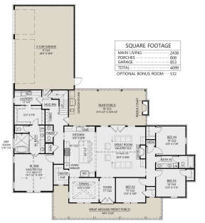 Main Floor  for House Plan #4534-00101