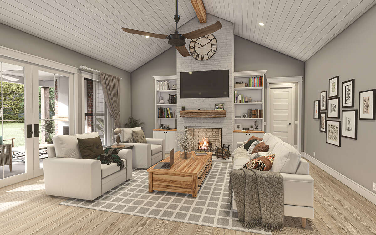 Modern Farmhouse Plan: 2,438 Square Feet, 4 Bedrooms, 2.5 Bathrooms ...