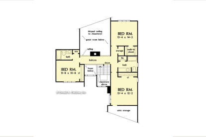 Second Floor for House Plan #2865-00376