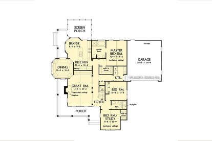 Main Floor  for House Plan #2865-00377