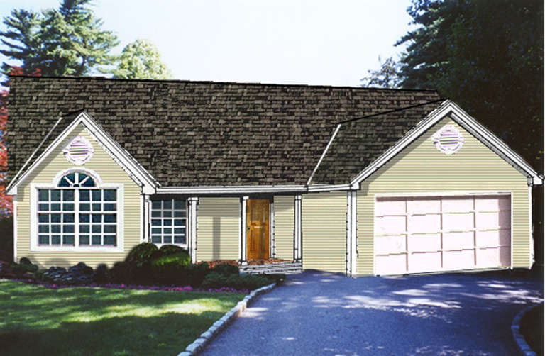Country House Plan #033-00069 Elevation Photo
