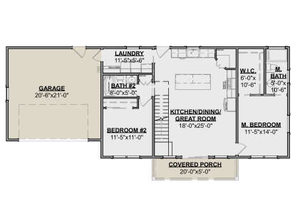 Main Floor  for House Plan #1462-00062