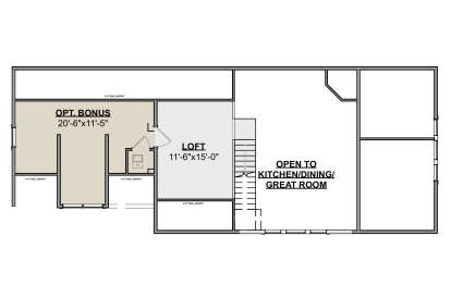 Second Floor for House Plan #1462-00062