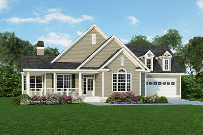 House Plan House Plan #29302 Angled Front Elevation