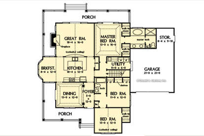 Main Floor  for House Plan #2865-00380