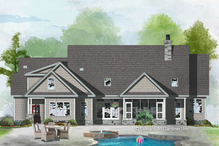 Craftsman House Plan #2865-00382 Elevation Photo