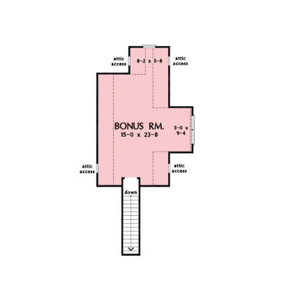 Bonus Room for House Plan #2865-00382