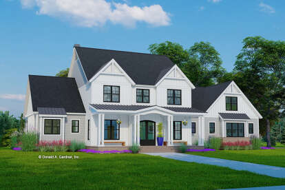 Modern Farmhouse House Plan #2865-00383 Elevation Photo