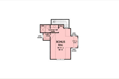 Bonus Room for House Plan #2865-00384