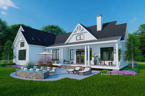 Modern Farmhouse House Plan #2865-00385 Elevation Photo