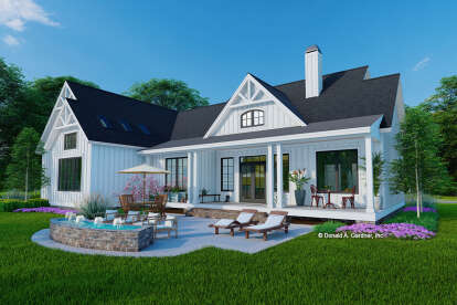 Modern Farmhouse House Plan #2865-00385 Elevation Photo