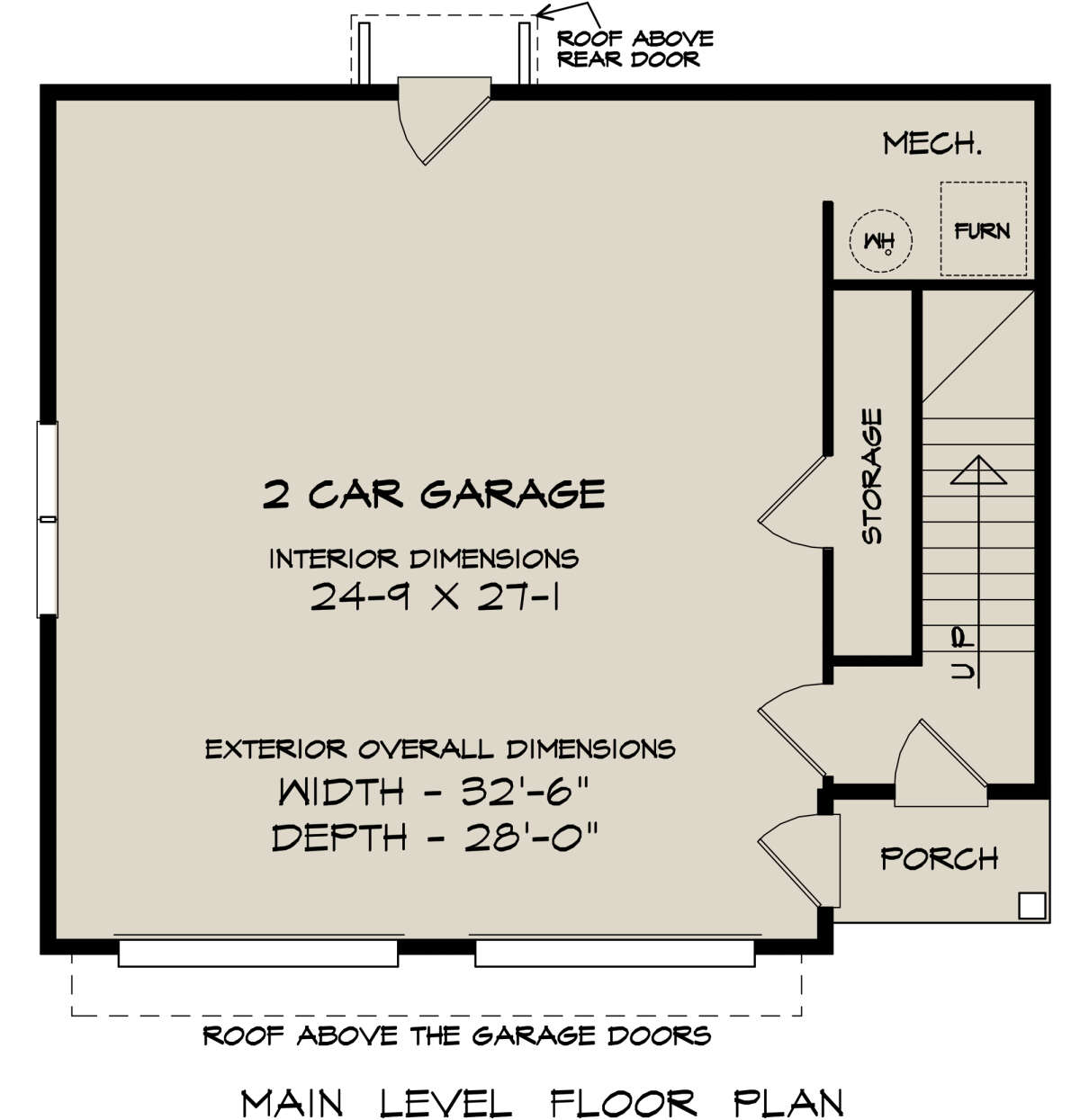 Garage Floor for House Plan #6082-00222