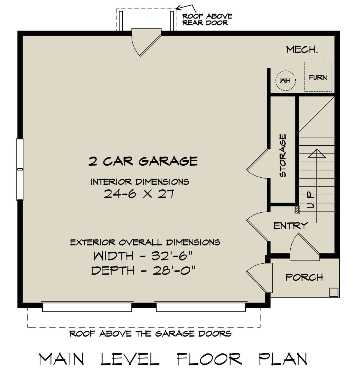 Garage Floor for House Plan #6082-00223