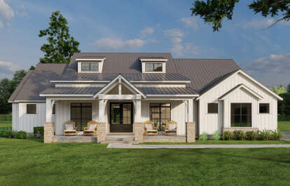 Modern Farmhouse House Plan #8318-00351 Elevation Photo