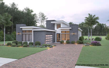 Modern House Plan #8436-00123 Elevation Photo