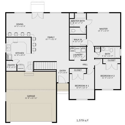 House Plan House Plan #29313 Drawing 1