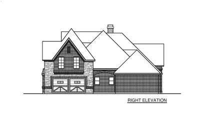 French Country House Plan #5445-00508 Elevation Photo