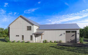 Barn House Plan #009-00359 Elevation Photo