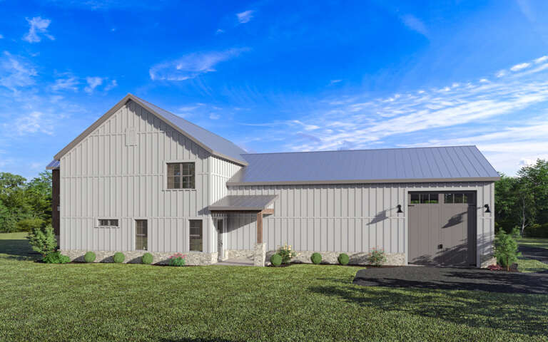 Barn House Plan #009-00359 Elevation Photo