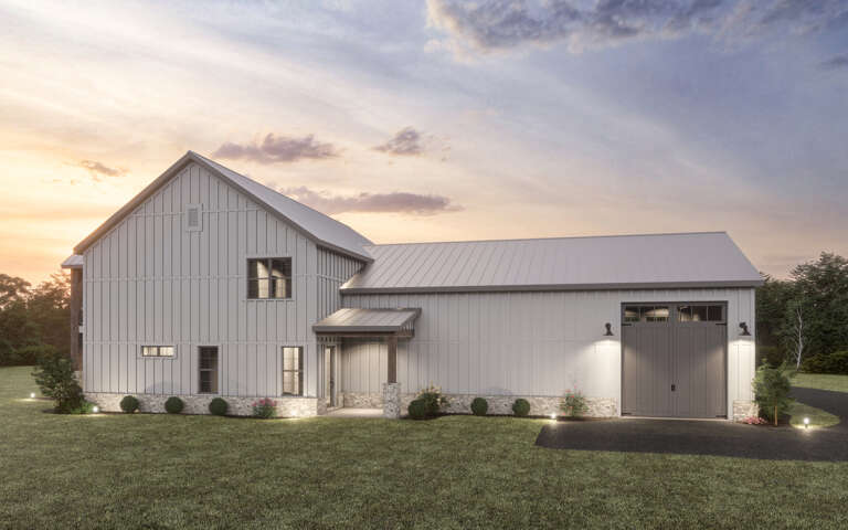 Barn House Plan #009-00359 Elevation Photo
