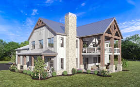 Barn House Plan #009-00359 Elevation Photo