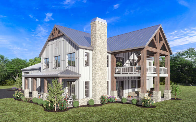 Barn House Plan #009-00359 Elevation Photo