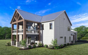 Barn House Plan #009-00359 Elevation Photo