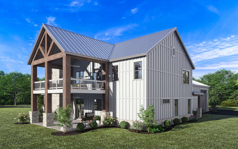 Barn House Plan #009-00359 Elevation Photo