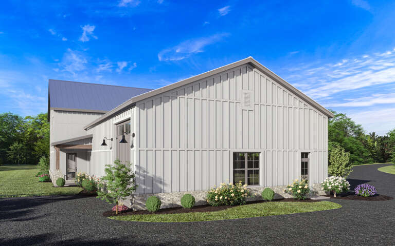 Barn House Plan #009-00359 Elevation Photo