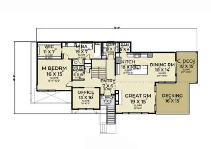 Main Floor for House Plan #2464-00104