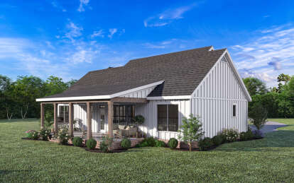 Modern Farmhouse House Plan #009-00360 Elevation Photo