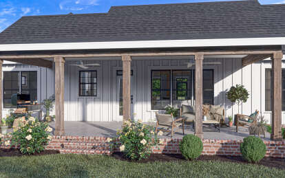 Modern Farmhouse House Plan #009-00360 Elevation Photo