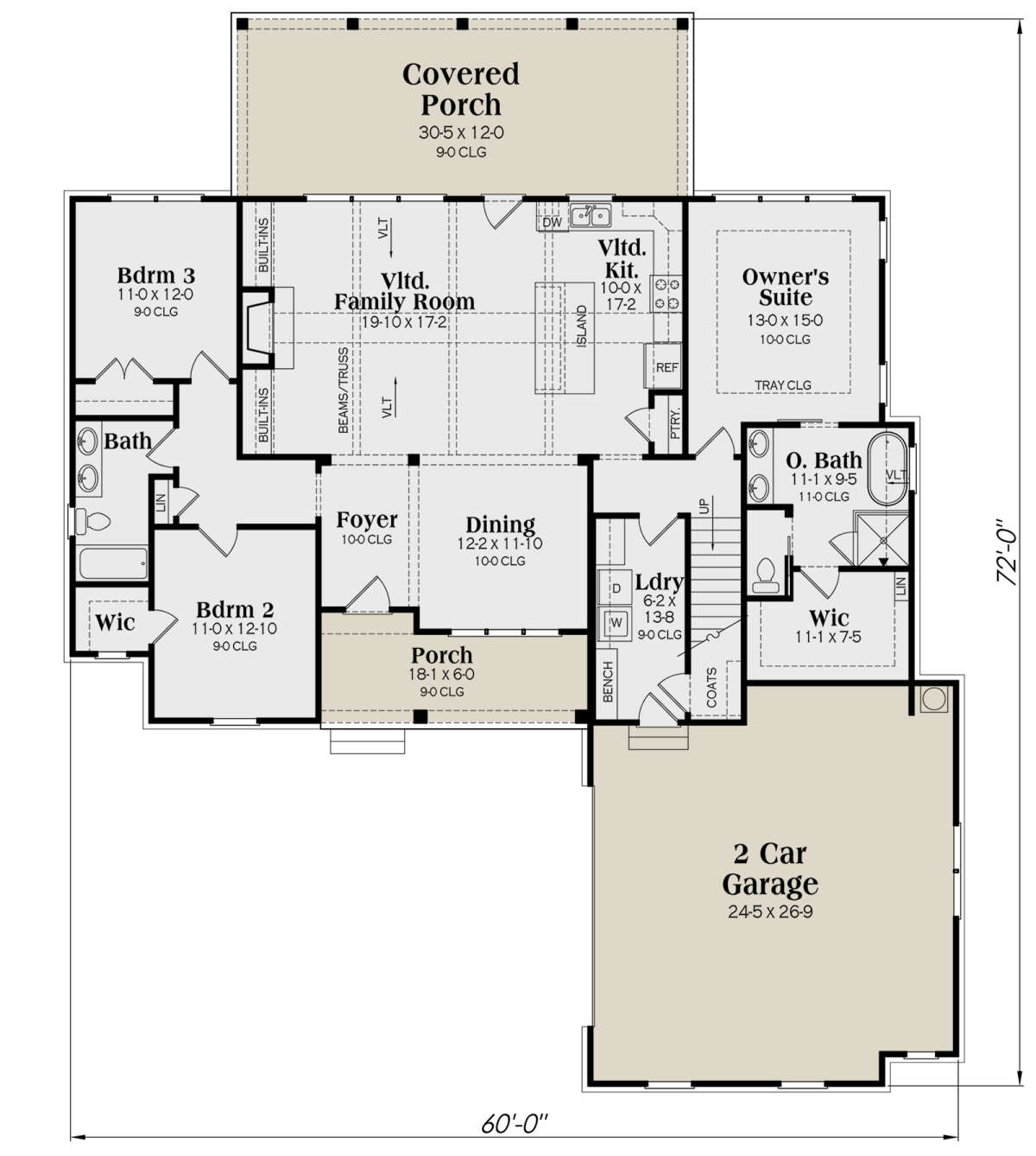 Main Floor  for House Plan #009-00360