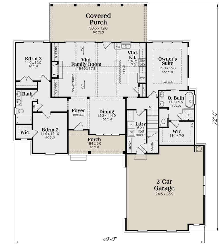 House Plan House Plan #29320 Drawing 1