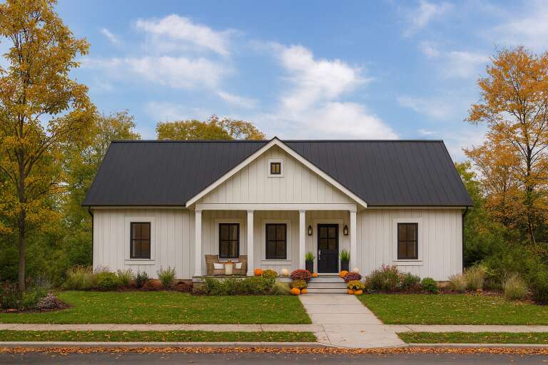 House Plan House Plan #29324 Front Elevation - Fall