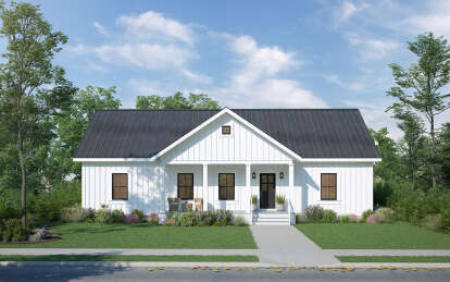 Modern Farmhouse House Plan #1776-00132 Elevation Photo