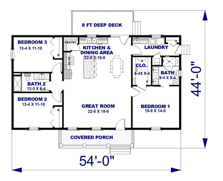 House Plan House Plan #29324 Drawing 1