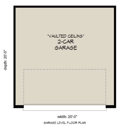 Garage Floor for House Plan #940-00795