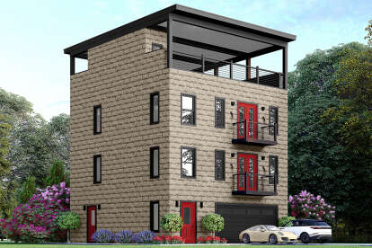 Modern House Plan #940-00797 Elevation Photo