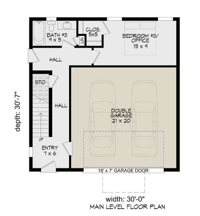 First Floor for House Plan #940-00797