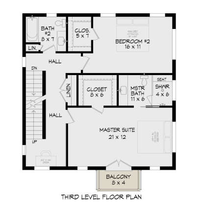 Third Floor for House Plan #940-00797