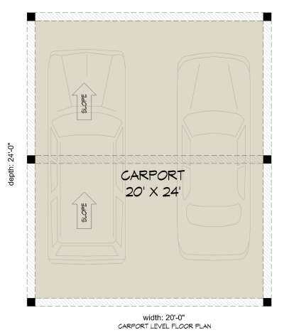 Garage Floor for House Plan #940-00798