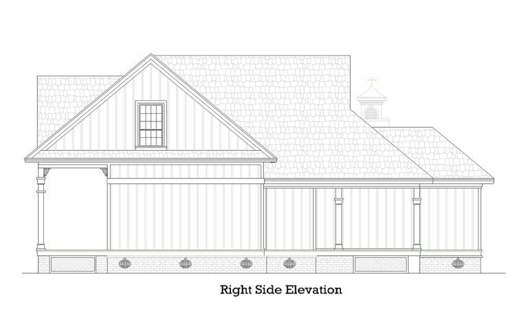 Southern House Plan #048-00293 Elevation Photo