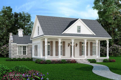 Southern House Plan #048-00293 Elevation Photo