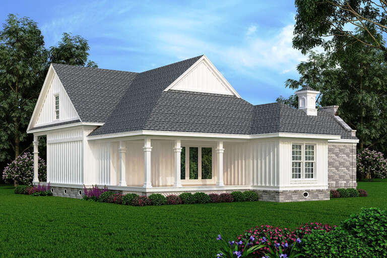 Southern House Plan #048-00293 Elevation Photo