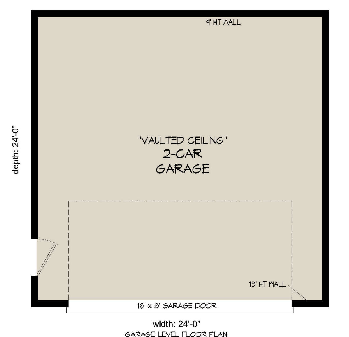 Garage Floor for House Plan #940-00800