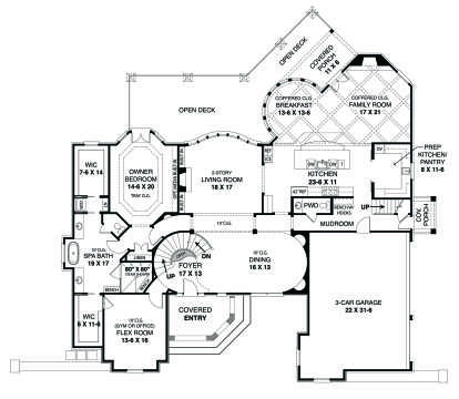 Main Floor  for House Plan #4195-00057